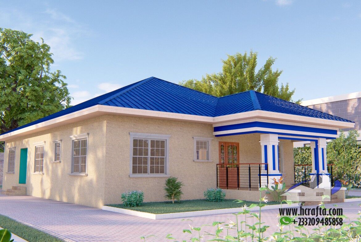 Contemporary 3 Bedroom Design: A Modern Home exterior